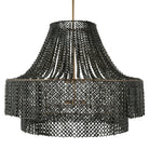 Arteriors DLS11 Hannie Chandelier in Gray Wash / Antique Brass