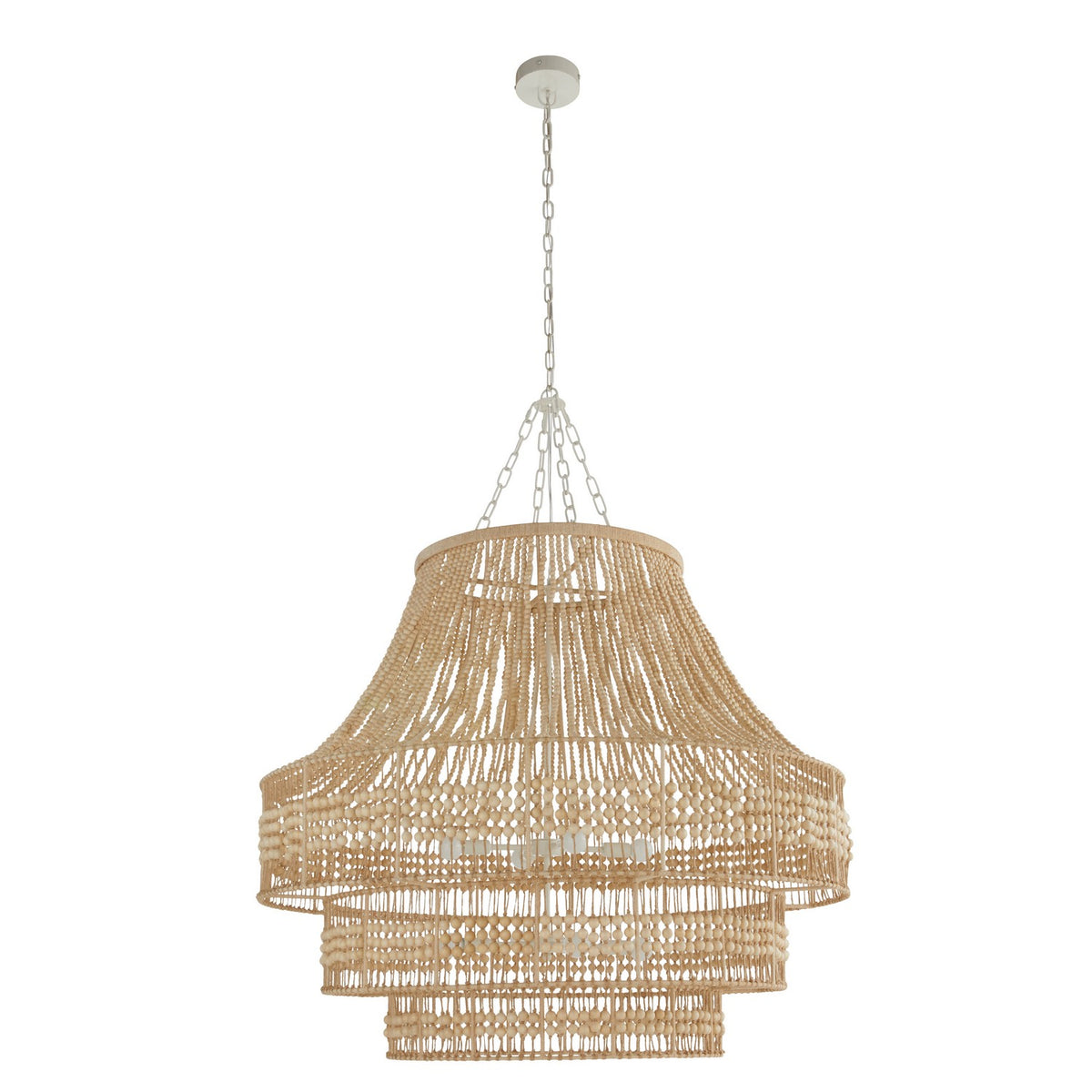 Arteriors DLS13 Tulane Chandelier in Natural/Natural/White