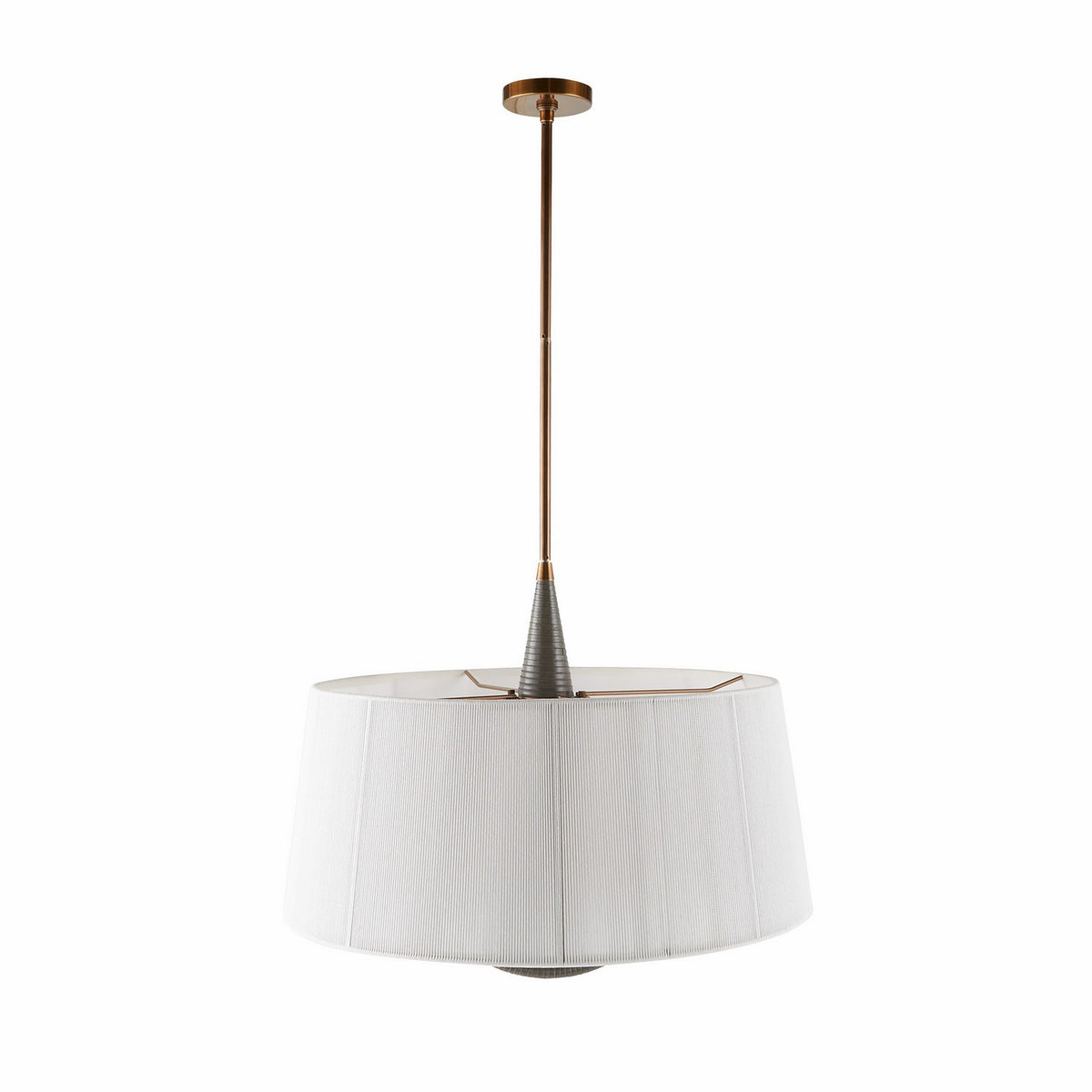Arteriors DMC26 Middlebury Pendant in Graphite / Heritage Brass
