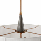 Arteriors DMC26 Middlebury Pendant in Graphite / Heritage Brass
