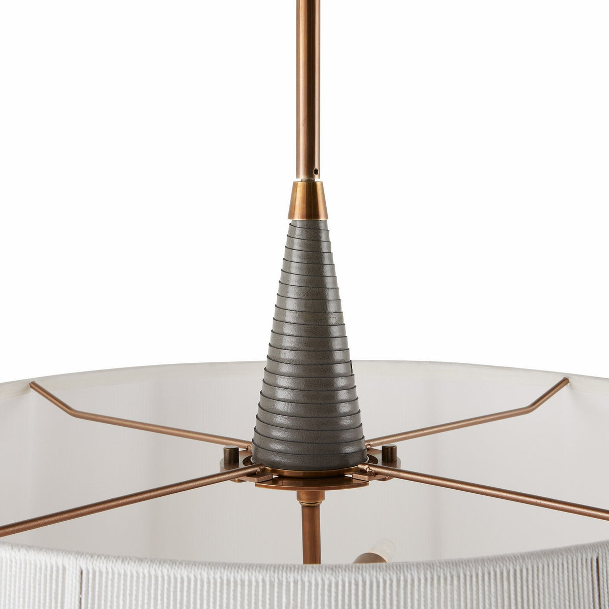 Arteriors DMC26 Middlebury Pendant in Graphite / Heritage Brass