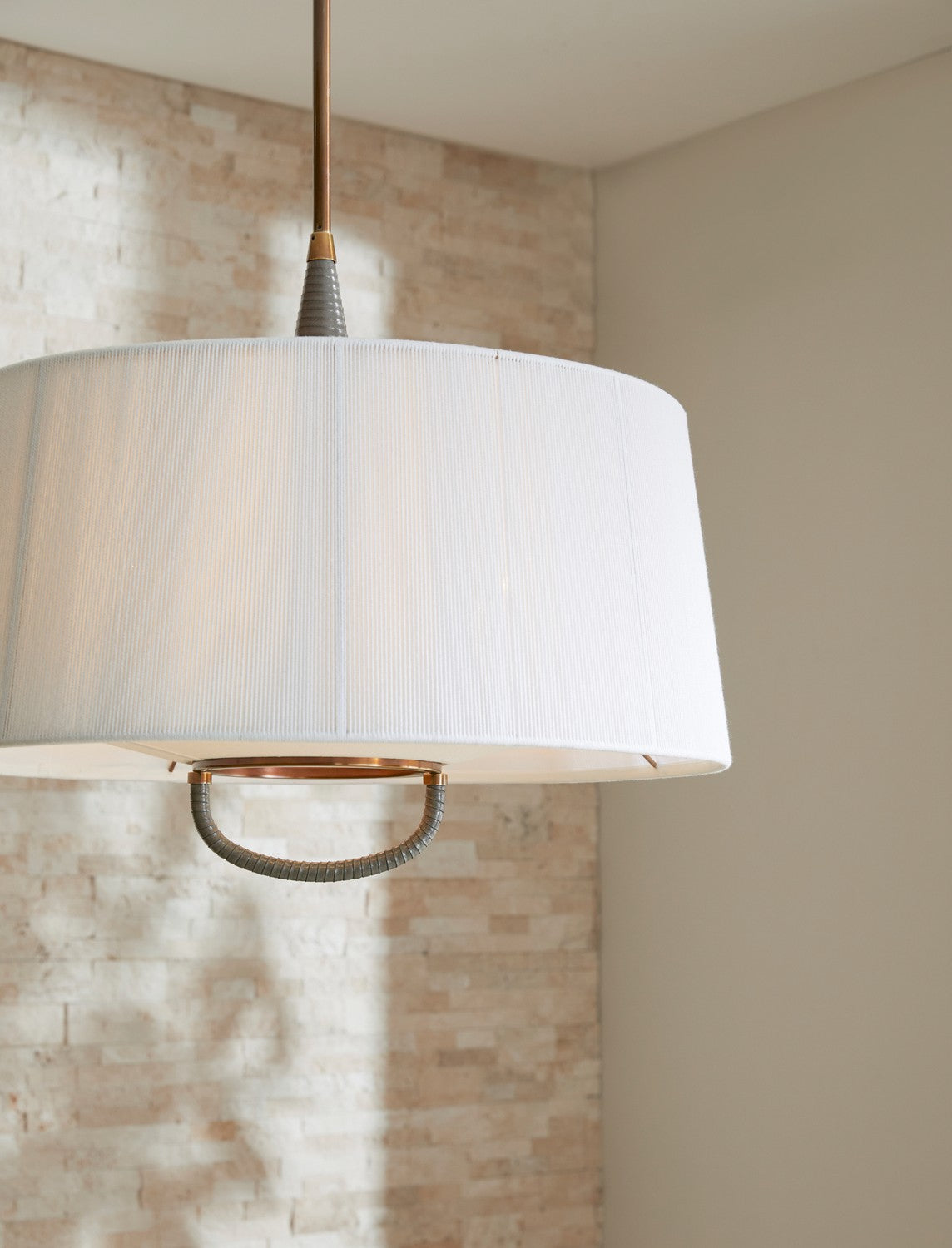 Arteriors DMC26 Middlebury Pendant in Graphite / Heritage Brass