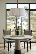 Arteriors DMC26 Middlebury Pendant in Graphite / Heritage Brass
