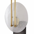 Arteriors - DWC30 - Une lumière Murale - Clover - Transparent grainé/Laiton antique/Bronze