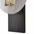Arteriors - DWC30 - Une lumière Murale - Clover - Transparent grainé/Laiton antique/Bronze