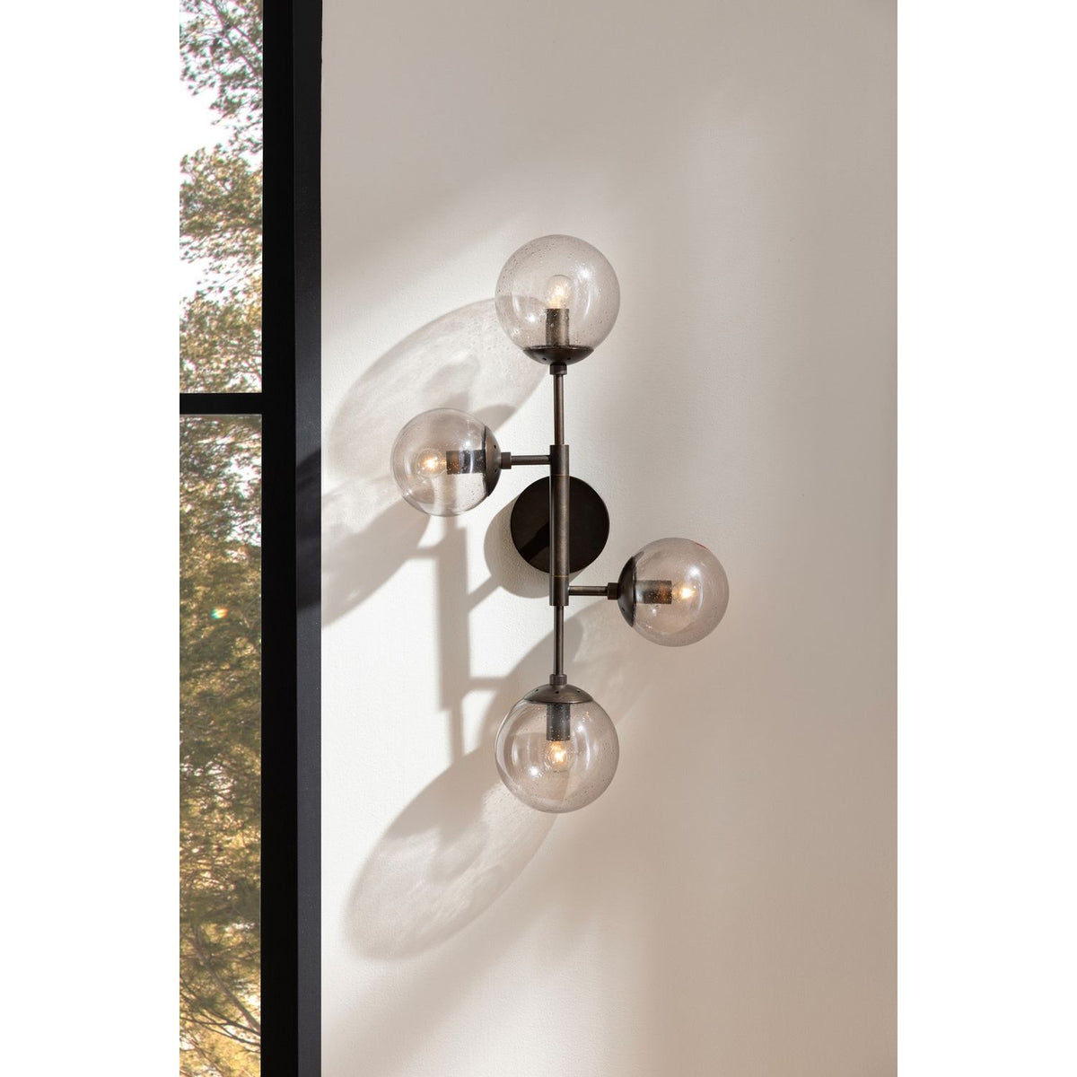 Arteriors - DWC35 - Four Light Wall Sconce - Christelle - Smoke/English Bronze