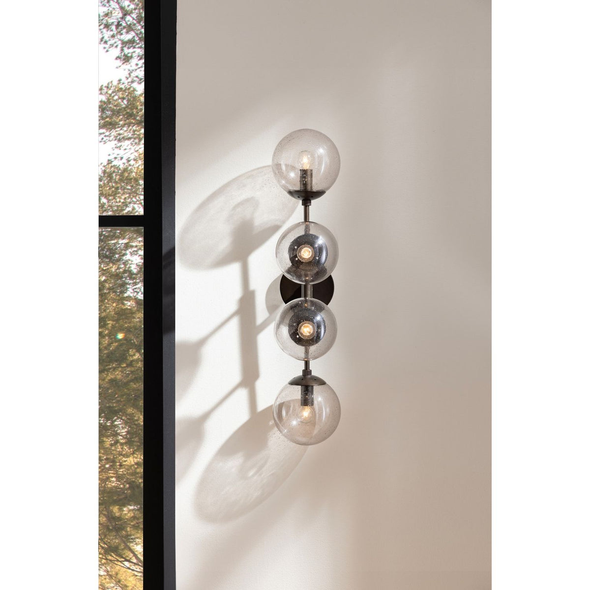Arteriors - DWC35 - Four Light Wall Sconce - Christelle - Smoke/English Bronze
