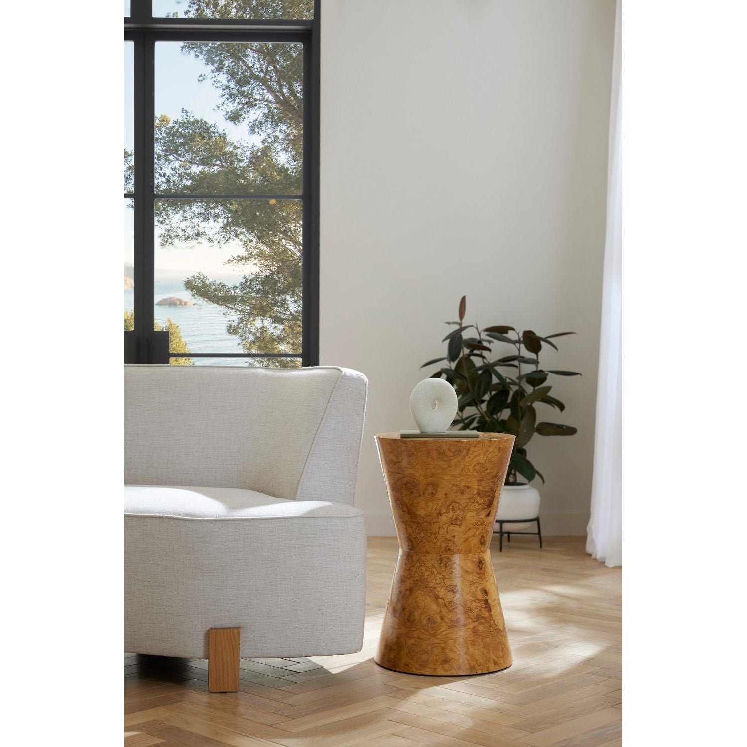 Arteriors - FAS06 - Table d'appoint - Costello - Loupe blonde