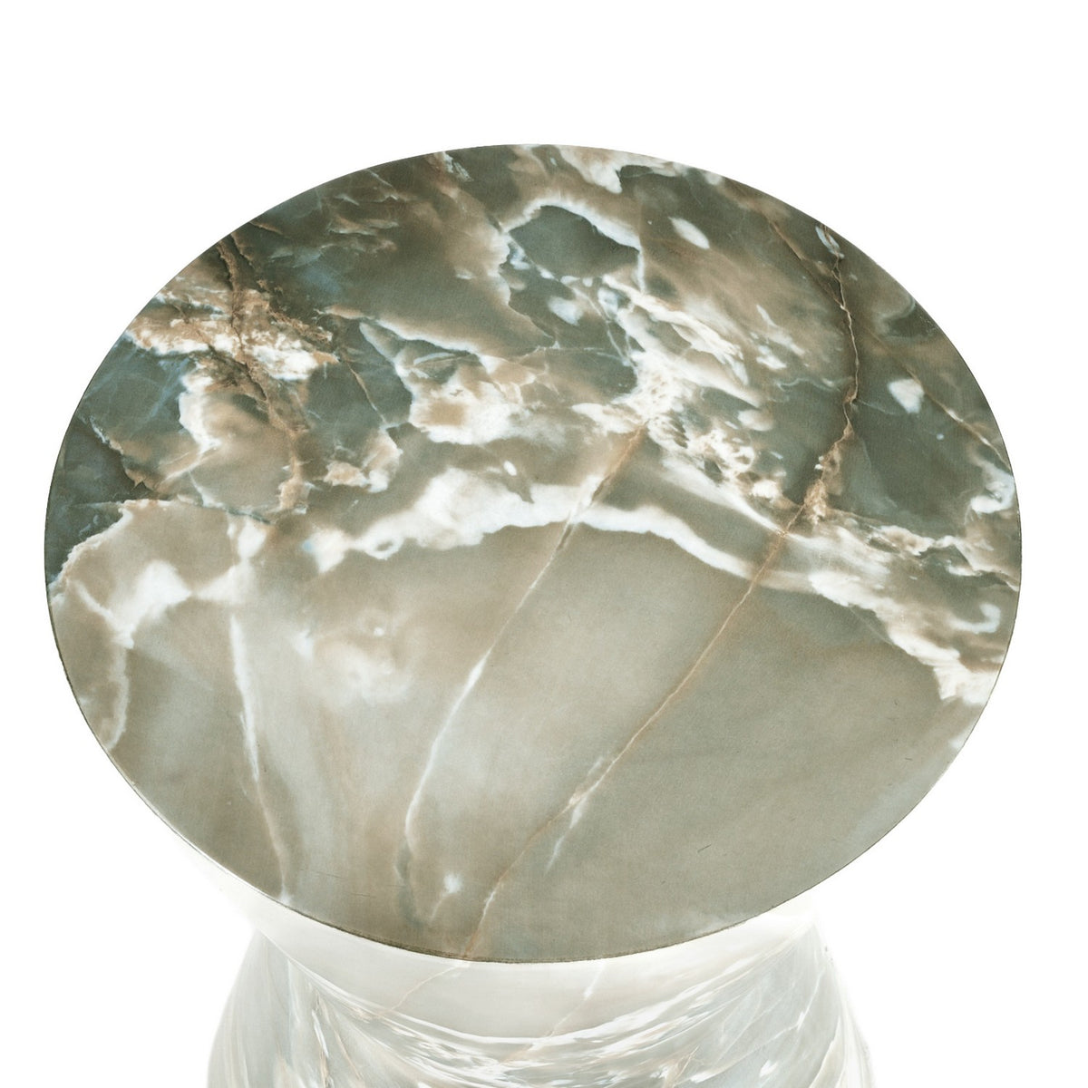 Arteriors - FAS07 - Table d'appoint - Costello - Imitation marbre Jade