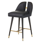 Arteriors - FSI11 - Tabouret de bar - Crowley - Noir/Ébène/Laiton antique