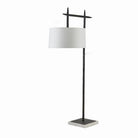 Arteriors - PFI10-SH053 - Lampadaire à une lumière - Eileen - Fer noirci/Blanc/Blanc cassé/Blanc cassé