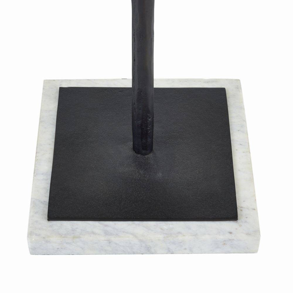 Arteriors - PFI10-SH053 - One Light Floor Lamp - Eileen - Blackened Iron/White/Off-White/Off-White