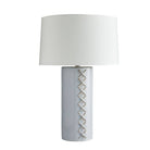 Arteriors - PTC30-167 - Une lumière Lampe de table - DiMaggio - Glacial Reactive/Nickel poli/Ivoire/Blanc cassé