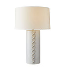 Arteriors - PTC30-167 - Une lumière Lampe de table - DiMaggio - Glacial Reactive/Nickel poli/Ivoire/Blanc cassé