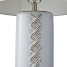 Arteriors - PTC30-167 - Une lumière Lampe de table - DiMaggio - Glacial Reactive/Nickel poli/Ivoire/Blanc cassé