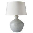 Arteriors - PTC32-591 - Une lumière Lampe de table - Clémentine - Matin glacé/Laiton antique/Blanc cassé/Blanc cassé