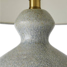 Arteriors - PTC32-591 - Une lumière Lampe de table - Clémentine - Matin glacé/Laiton antique/Blanc cassé/Blanc cassé