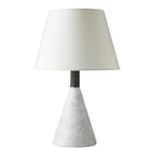 Arteriors - PTC38-SH039 - Une lumière Lampe de table - Everly - Blanc/Graphite/Laiton Heritage/Ivoire