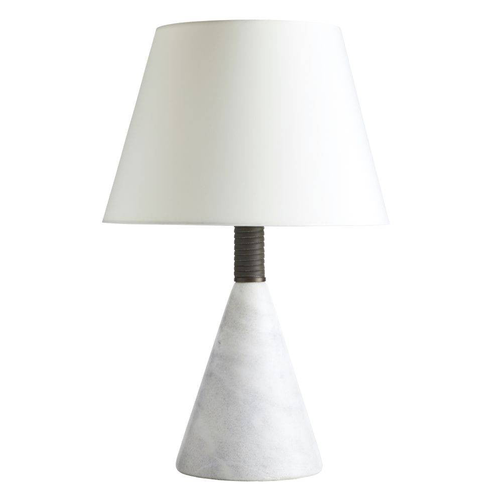 Arteriors - PTC38-SH039 - Une lumière Lampe de table - Everly - Blanc/Graphite/Laiton Heritage/Ivoire