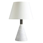 Arteriors - PTC38-SH039 - Une lumière Lampe de table - Everly - Blanc/Graphite/Laiton Heritage/Ivoire