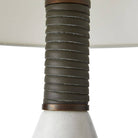Arteriors - PTC38-SH039 - Une lumière Lampe de table - Everly - Blanc/Graphite/Laiton Heritage/Ivoire