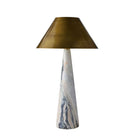 Arteriors - PTC39 - Une lumière Lampe de table - Chanel - Calacatta Viola/Laiton antique