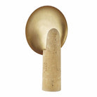Arteriors - PTC42 - Une lumière Lampe de table - Eclipse - Sable/Laiton antique