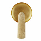 Arteriors - PTC42 - Une lumière Lampe de table - Eclipse - Sable/Laiton antique