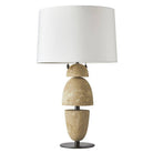 Arteriors - PTC43-229 - Deux lumières Lampe de table - Comal - Sable/Bronze/Bronze/Blanc cassé/Blanc cassé