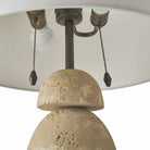 Arteriors - PTC43-229 - Deux lumières Lampe de table - Comal - Sable/Bronze/Bronze/Blanc cassé/Blanc cassé