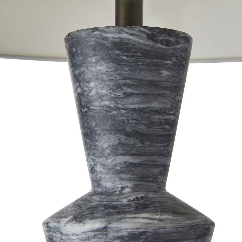 Arteriors - PTC45-SH046 - Une lumière Lampe de table - Chloé - Galaxie/Bronze/Blanc cassé/Blanc cassé