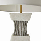 Arteriors - PTC47-SH050 - Une lumière Lampe de table - Dynasty - Ivoire/Graphite/Laiton antique/Blanc cassé/Blanc cassé