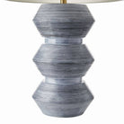Arteriors - PTE10-SH047 - Une lumière Lampe de table - Drifter - Glaçure réactive bleu brume/Laiton antique/Ivoire