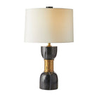 Arteriors - PTI15-229 - Une lumière Lampe de table - Dalton - Noir/Laiton antique/Blanc cassé/Blanc cassé
