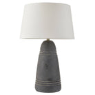 Arteriors - PTS16-829 - Une lumière Lampe de table - Django - Gris anthracite mat/Laiton antique/Blanc cassé/Blanc cassé