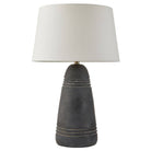 Arteriors - PTS16-829 - Une lumière Lampe de table - Django - Gris anthracite mat/Laiton antique/Blanc cassé/Blanc cassé