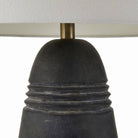 Arteriors - PTS16-829 - Une lumière Lampe de table - Django - Gris anthracite mat/Laiton antique/Blanc cassé/Blanc cassé