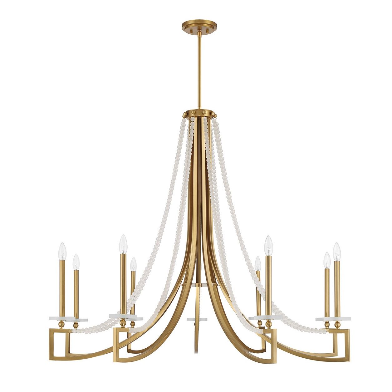 Savoy House - 1-8805-9-322 - Nine Light Chandelier - Helen - Warm Brass