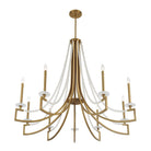 Savoy House - 1-8805-9-322 - Nine Light Chandelier - Helen - Warm Brass
