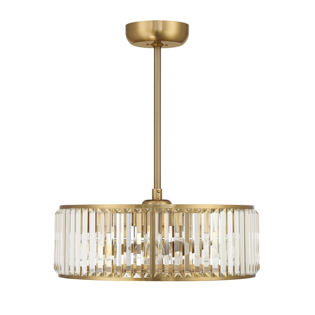 Savoy House - 23-FD-245-322 - Six Light Fan D'Lier - Janus - Warm Brass