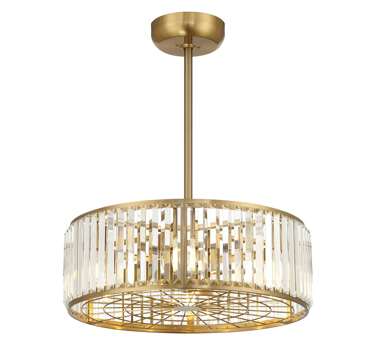 Savoy House - 23-FD-245-322 - Six Light Fan D'Lier - Janus - Warm Brass