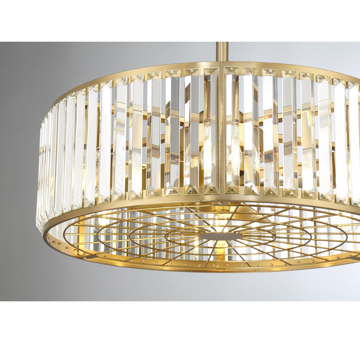 Savoy House - 23-FD-245-322 - Six Light Fan D'Lier - Janus - Warm Brass