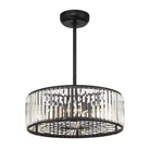 Savoy House - 23-FD-245-89 - Six Light Fan D'Lier - Janus - Matte Black