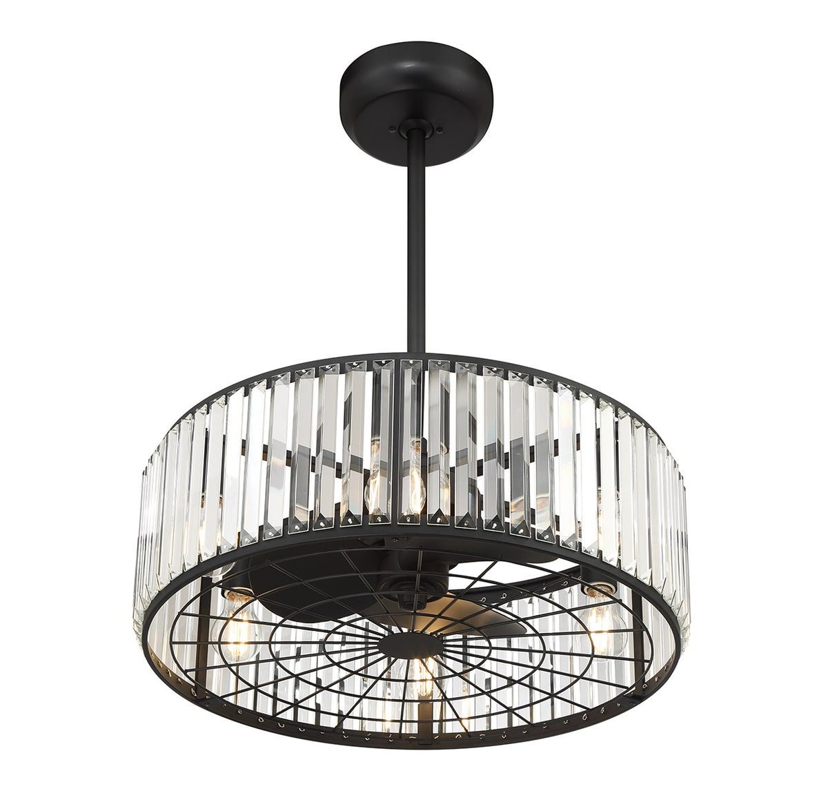 Savoy House - 23-FD-245-89 - Six Light Fan D'Lier - Janus - Matte Black