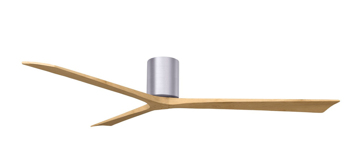 Matthews Fan Company - IR3H-BN-LM-72 - 72"Ceiling Fan - Irene-3H - Brushed Nickel