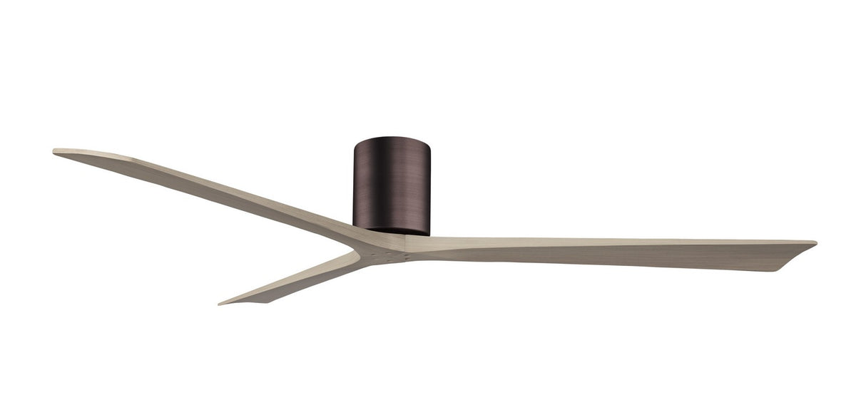 Matthews Fan Company - IR3H-BB-GA-72 - 72"Ceiling Fan - Irene-3H - Brushed Bronze
