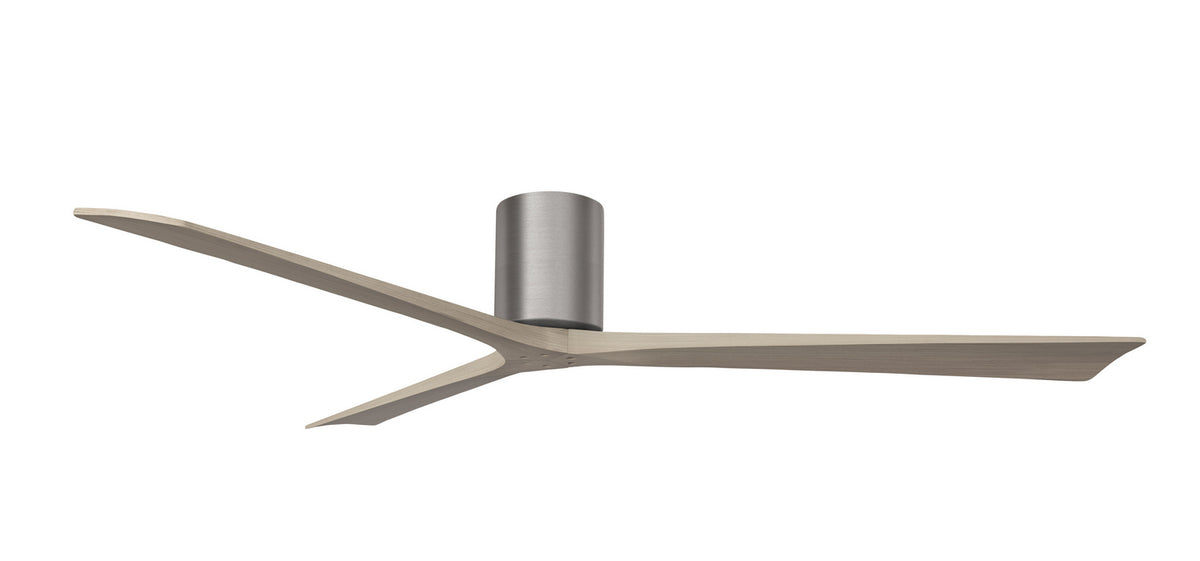 Matthews Fan Company - IR3H-BP-GA-72 - 72"Ceiling Fan - Irene-3H - Brushed Pewter