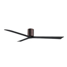 Matthews Fan Company - IR3H-BB-BK-72 - 72"Ceiling Fan - Irene-3H - Brushed Bronze