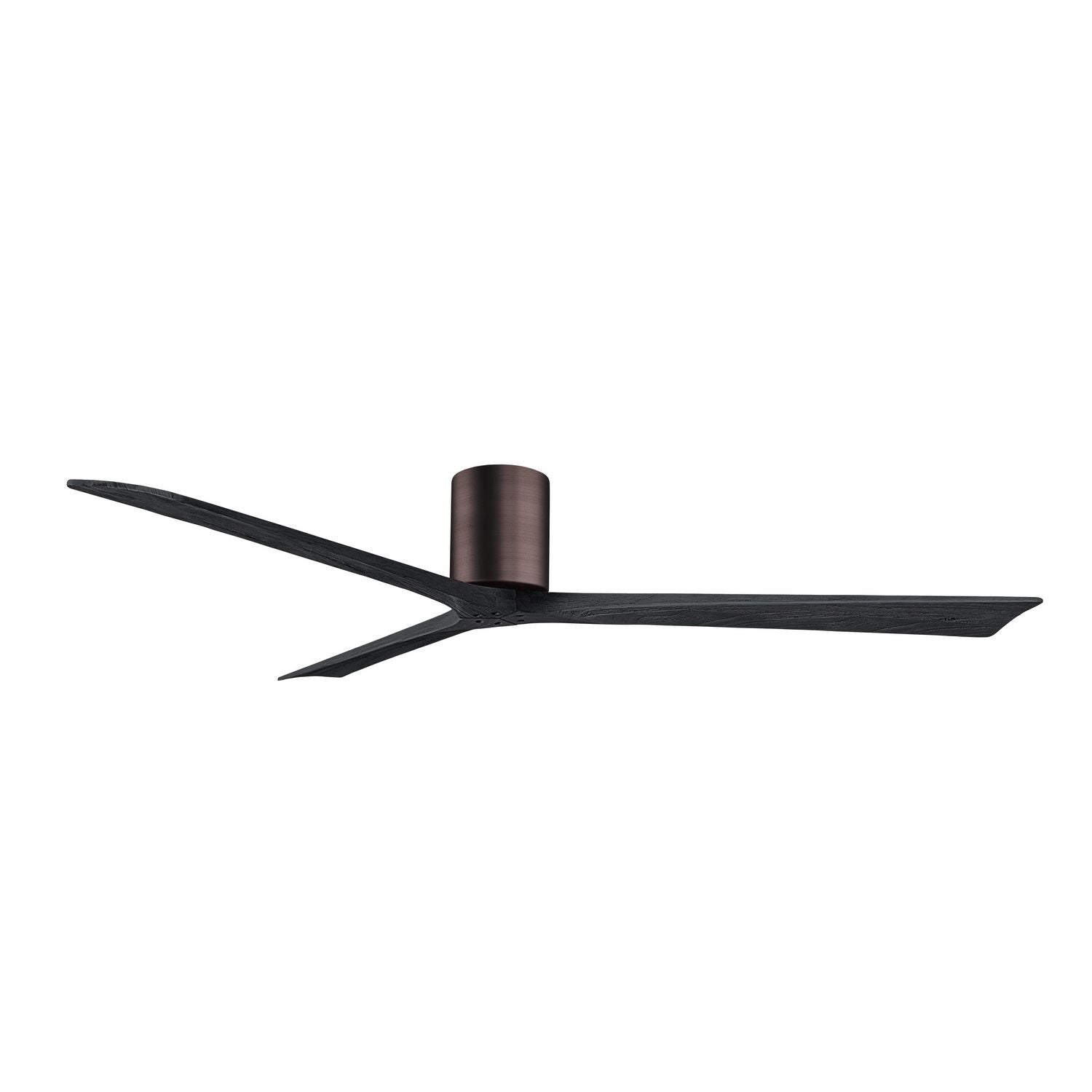 Matthews Fan Company - IR3H-BB-BK-72 - 72"Ceiling Fan - Irene-3H - Brushed Bronze