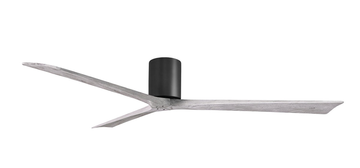 Matthews Fan Company - IR3H-BK-BW-72 - 72"Ceiling Fan - Irene-3H - Matte Black